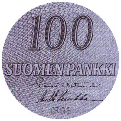 100 Markkaa 1963